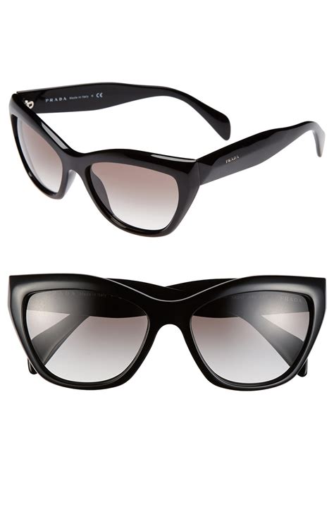 56mm cat eye sunglasses prada|prada round cat eye sunglasses.